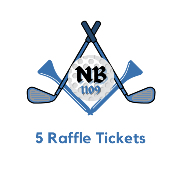 Golf Raffle Tickets Qty 5